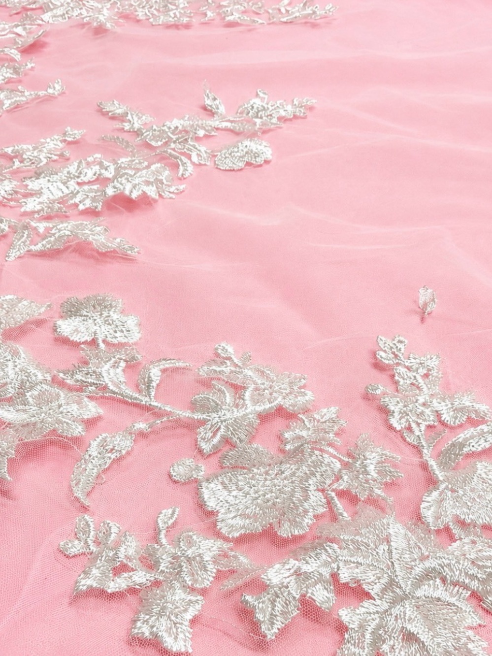 Cathedral Length Wedding Veil with Lace Appliqués - Picture 6 of 6